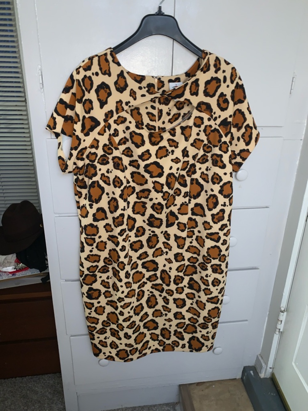 Disney Leopard Print Dress - Cream, Brown & Black